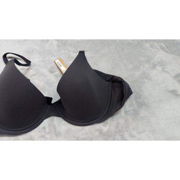 Skims Onyx Black 34DD Fits Everybody Scoop Plunge Bra BA-SCP-9216 NWT - Picture 4 of 6